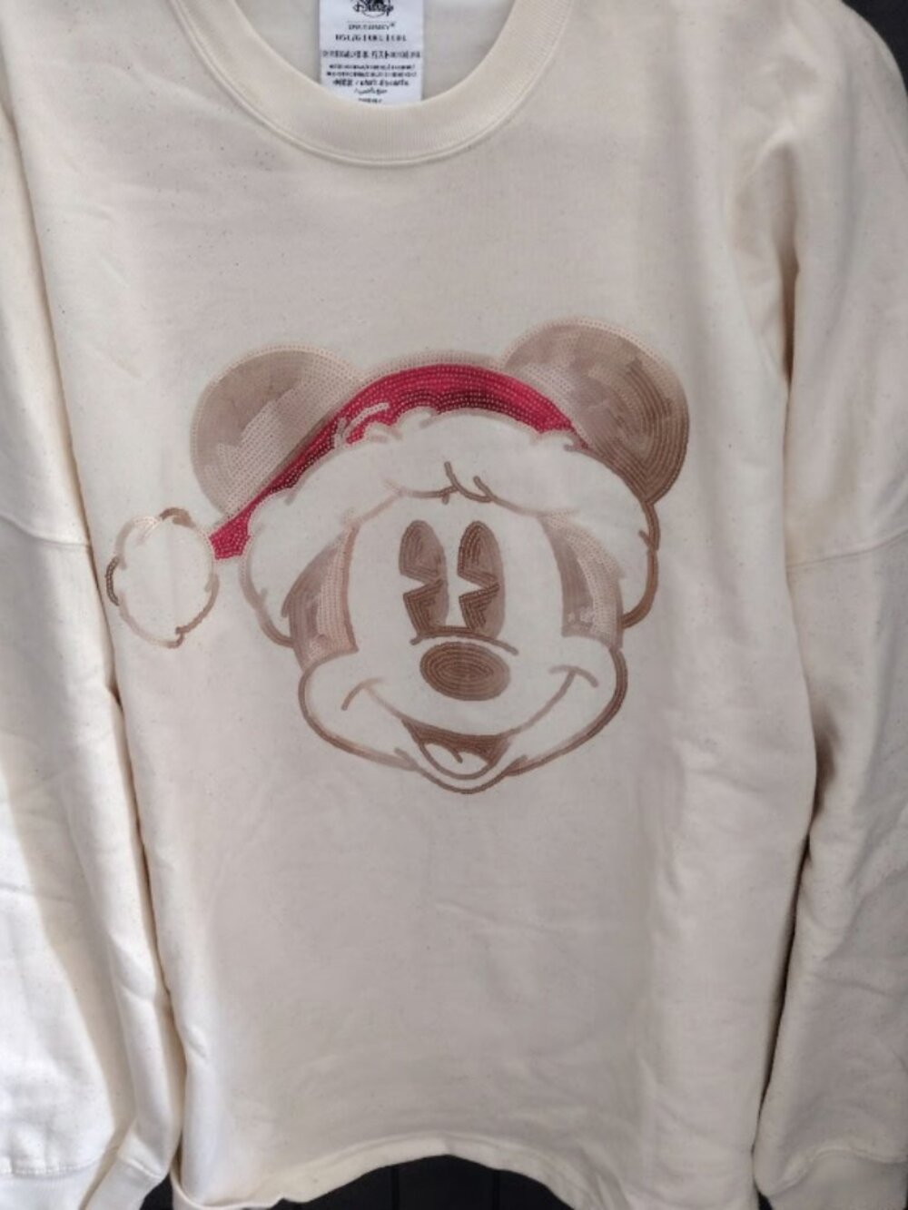 Santa Mickey Sequin Spirit Jersey Size L